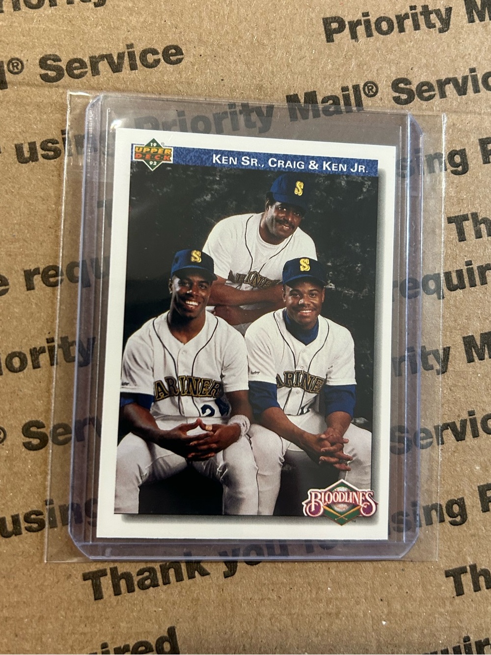 Ken Griffey Sr., Jr. & Craig '91 Upper Deck Card No. 85